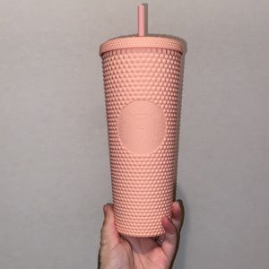 Starbucks “Blush” Matte Pink Studded Tumbler
